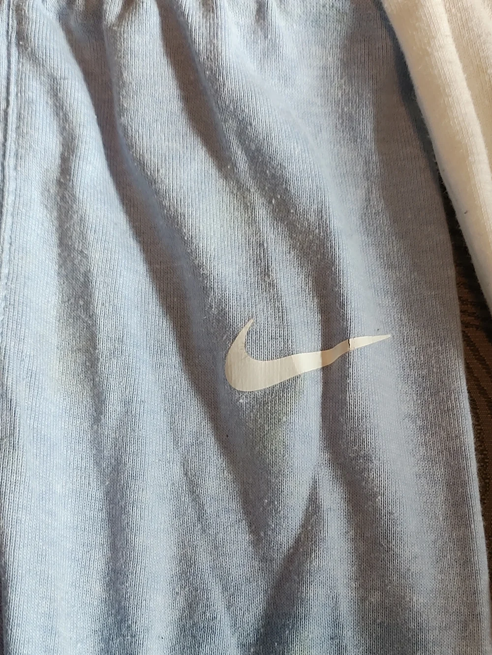 Nike White Bodysuit and Light Blue Pants Baby Set